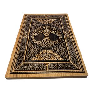 Arbor Vitae tree of life, wall decoration, wood 32x46cm