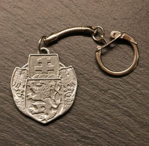 Czechoslovak Legion, coat of arms, key ring, zinc
