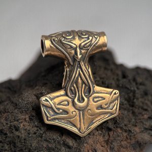 TÓR, Thors Hammer, pendant, bronze