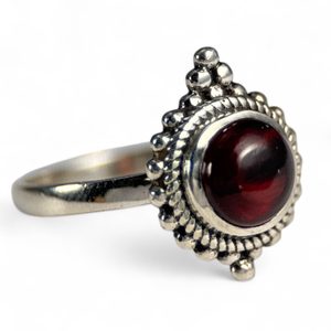 ANTONIA, ring, garnet silver 925/1000