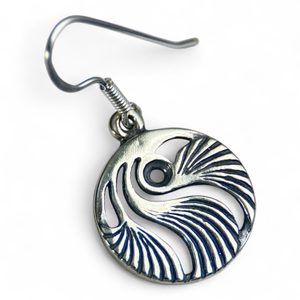 SHELLS, Prague Art Nouveau, earrings silver 925