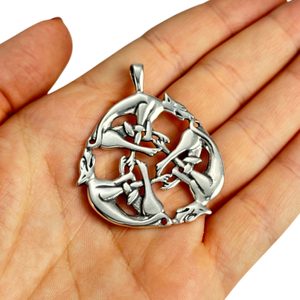 Wolves celtiques - Pendentif d'argent