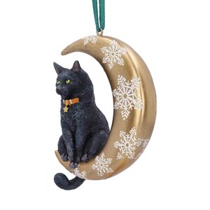 Ornement suspendu chat de lune