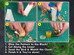 COMFORT BIRD CARVING HOBBY-KIT DIY01 - CISEAUX À SCULPTER FORGÉS{% if kategorie.adresa_nazvy[0] != zbozi.kategorie.nazev %} - BUSHCRAFT, RECONSTITUTION, ACCESSOIRE{% endif %}