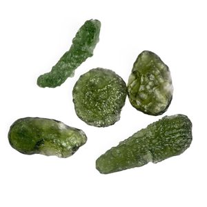Moldavite, a Tektite from the Czech Republic – Drop Shape