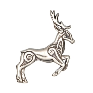 Cerf celtique - Herne, pendentif en argent