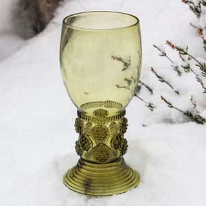 ROEMER, renaissance large glass goblet, exact replica