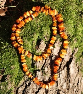 AMBER NECKLACE 40 CM - AMBER JEWELRY{% if kategorie.adresa_nazvy[0] != zbozi.kategorie.nazev %} - SILVER JEWELLERY{% endif %}