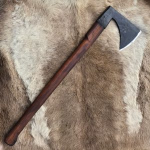 Hache hussite médiévale, tranchante, reproduction de musée forgée