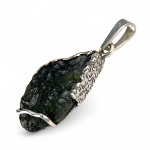 CERES, Moldavite pendant, silver 925/1000