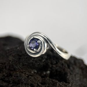 NORICA, silver ring, amethyst, Ag 925/1000