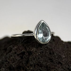 ARCTICA, ring, blue topaz, silver 925/1000