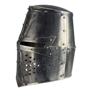 Casque médiéval en aluminium - pour le tournage de films