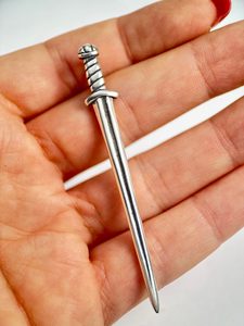 VIKING SWORD, sterling silver pendant