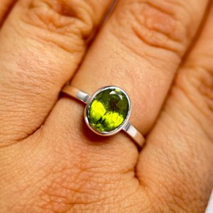 RIVA, silver ring, peridot Ag 925/1000