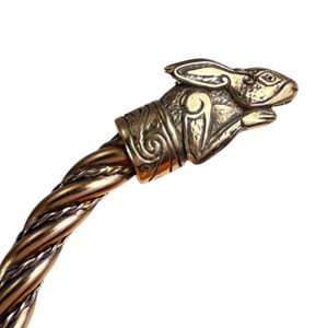 Irish hare, bracelet, bronze