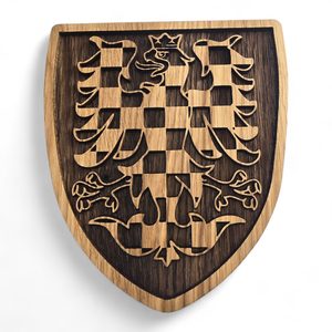 L'aigle de Moravie, armoiries dans un bouclier 20cm