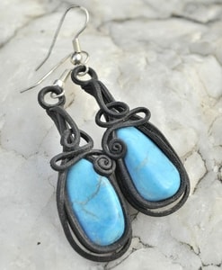 TYRKENITE EARRINGS - SCHMUCK MIT STEINEN{% if kategorie.adresa_nazvy[0] != zbozi.kategorie.nazev %} - SCHMUCKSTÜCKE{% endif %}