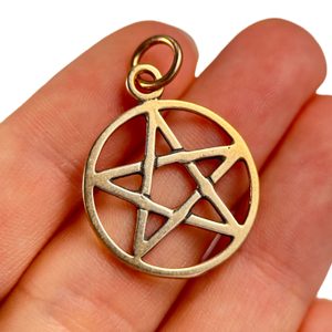 PENTACLE, bronze pendant
