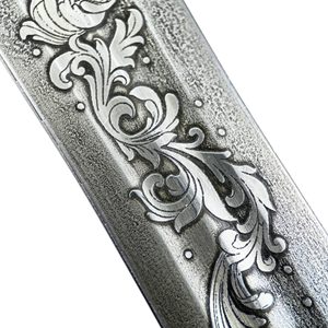 NORBERT HAND-AND-A-HALF MEDIEVAL SWORD etched