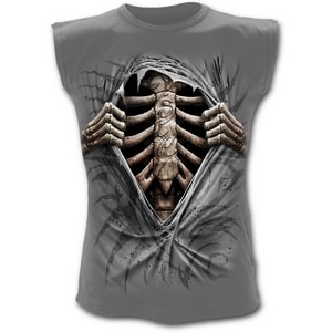 SUPER BAD - SLEEVELESS T-SHIRT CHARCOAL - T-SHIRTS POUR HOMMES, SPIRAL DIRECT{% if kategorie.adresa_nazvy[0] != zbozi.kategorie.nazev %} - T-SHIRTS, BOOTS - ROCK MUSIC{% endif %}