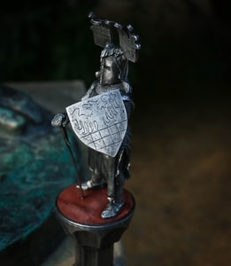 KNIGHT WITH A SWORD, XIII. CENTURY, TIN FIGURE - PEWTER FIGURES{% if kategorie.adresa_nazvy[0] != zbozi.kategorie.nazev %} - PAGAN DECORATIONS{% endif %}