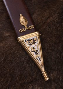 Roman Gladius Pompeii with leather scabbard
