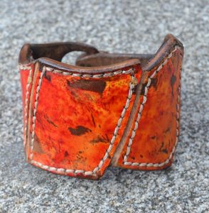 HELIOS, handcrafted leather wristband