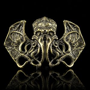 Cthulhu, belt buckle, brass