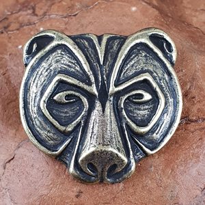 URSUS, Bear Pendant, zinc ant. brass