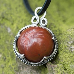 Viking JASPER Ball Pendant, Gotland, silver