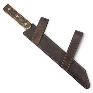 SEAX, geschmiedeter langer Wikinger-Meißel, Geweih