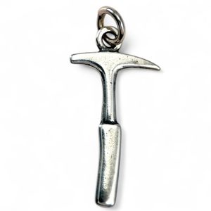 Geological Hammer, silver Pendant