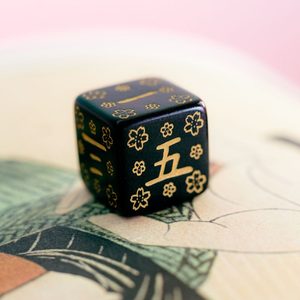 Japanese Dice: Deep Night Firefly, RPG dice set