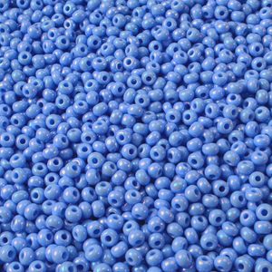 Perles de rocaille Preciosa, bleu clair, opaque 10 / 0