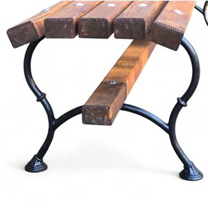 Chateau park seat, cast iron Art Nouveau