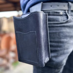 Leder CASHIER - Koffer, schwarz