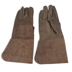 Leather Musketeer Gloves for Fencers, Brown