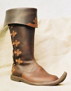 KNIGHT SHOES WITH DECORATIVE LACING - GOTHIC BOOTS{% if kategorie.adresa_nazvy[0] != zbozi.kategorie.nazev %} - SHOES, COSTUMES{% endif %}