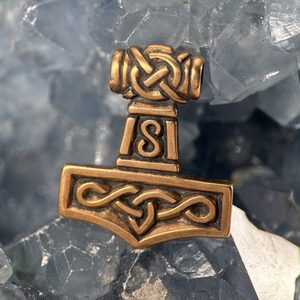 THOR'S HAMMER III, bronze pendant