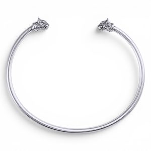 Silberarmband mit Katzenmotiv, 925er Silber