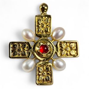 Croix noble médiévale de luxe, 15e siècle