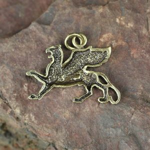 SCYTHIAN GRIFFIN, PENDANT, ZINC ANTIQUE BRASS - ALL PENDANTS, OUR PRODUCTION{% if kategorie.adresa_nazvy[0] != zbozi.kategorie.nazev %} - JEWELLERY - BRONZE, ZINC{% endif %}