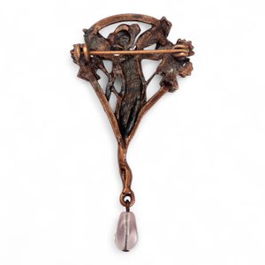 Jugendstil-Brosche - Muse
