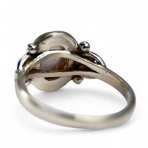 STROMBOLI, ring, rose quartz, silver 925/1000