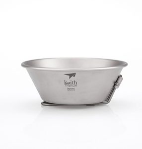 Titanium Bowl with Folding Handle Ti5320 KEITH