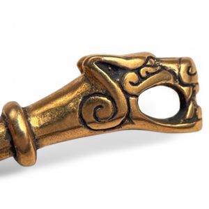 FENRIR, Icelandic wolf cross, bronze pendant