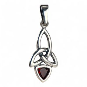 KIRA - boucles d'oreilles, grenat, argent