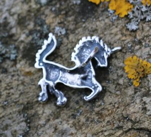 Einhorn, Anhänger, Silber 925