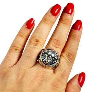 TRIGLAV Slavic Ring Silver 925